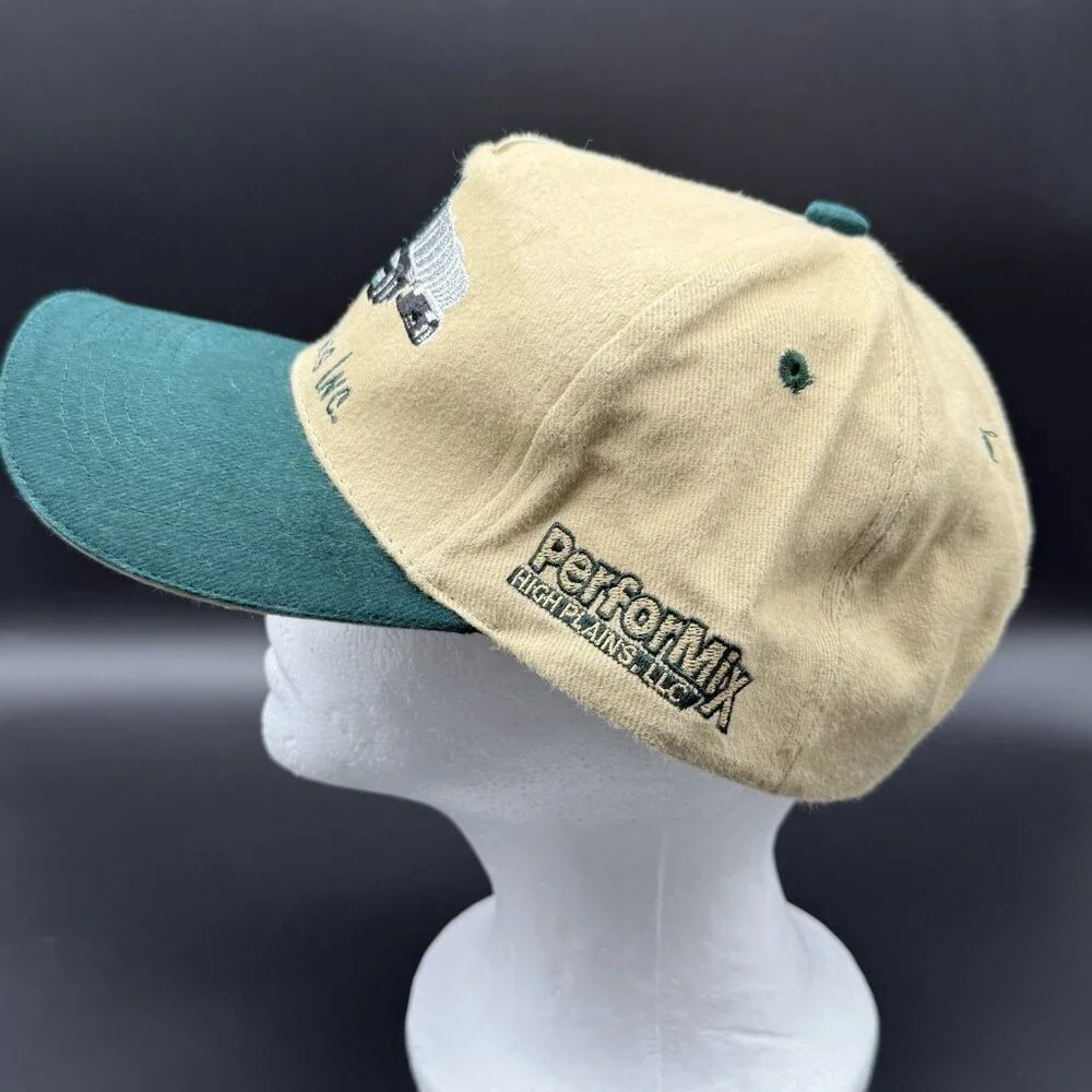 Unruh Brothers Inc Truckers Hat Cap Performix High Plains Green Tan Embroidered